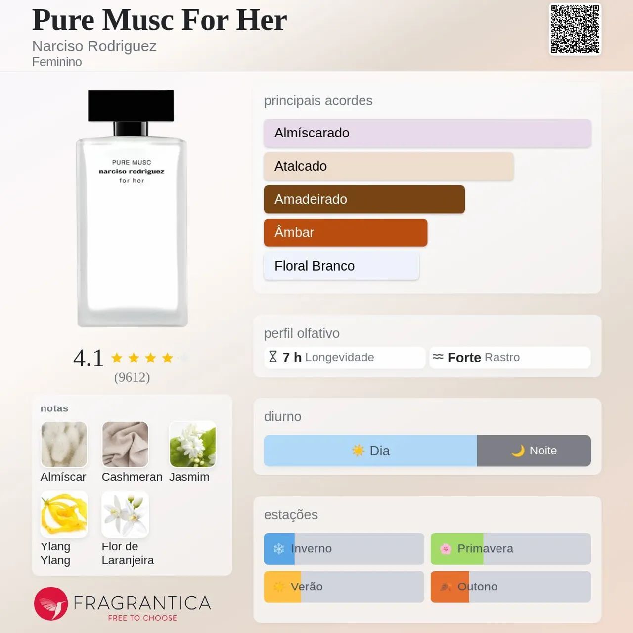 Perfume Narciso Rodriguez Pure Musc edp 100 ml - Foto 5