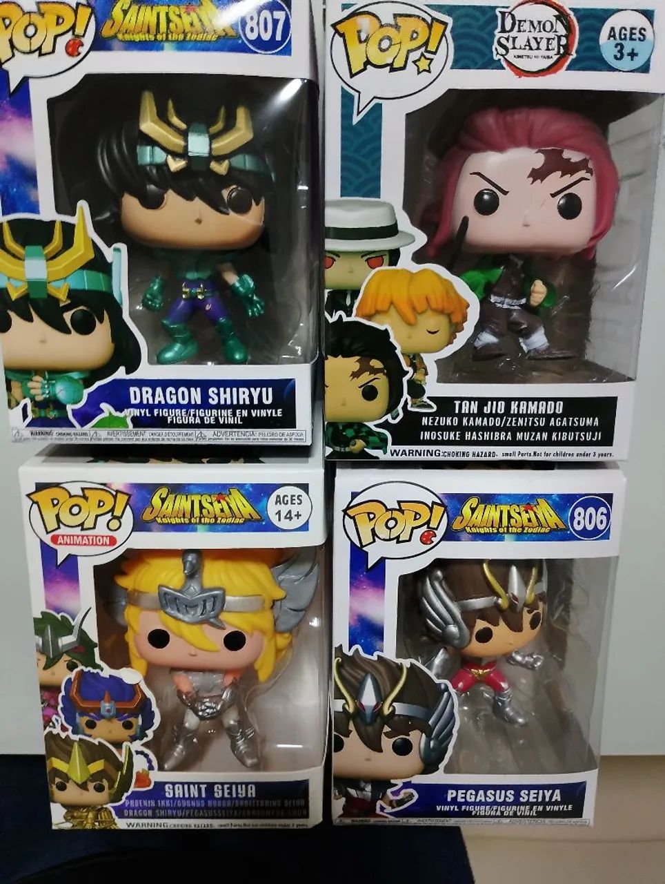 Funko pop Cavaleiros do Zodíaco e Demon slayer (genéricos) - Foto 5