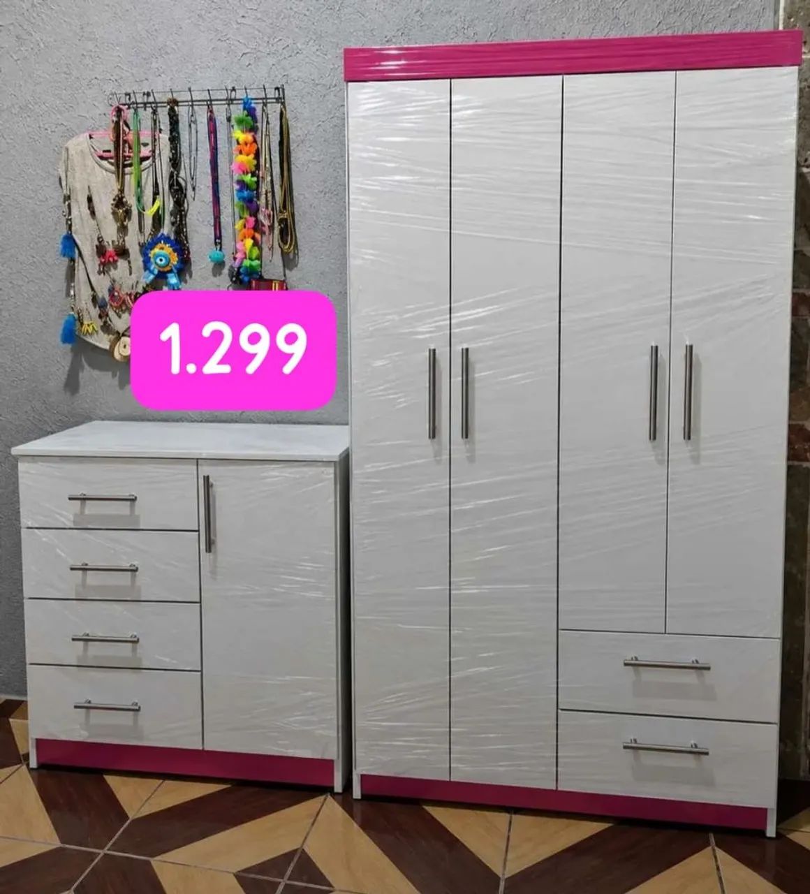 Guarda Roupa e Cômoda 100% MDF 