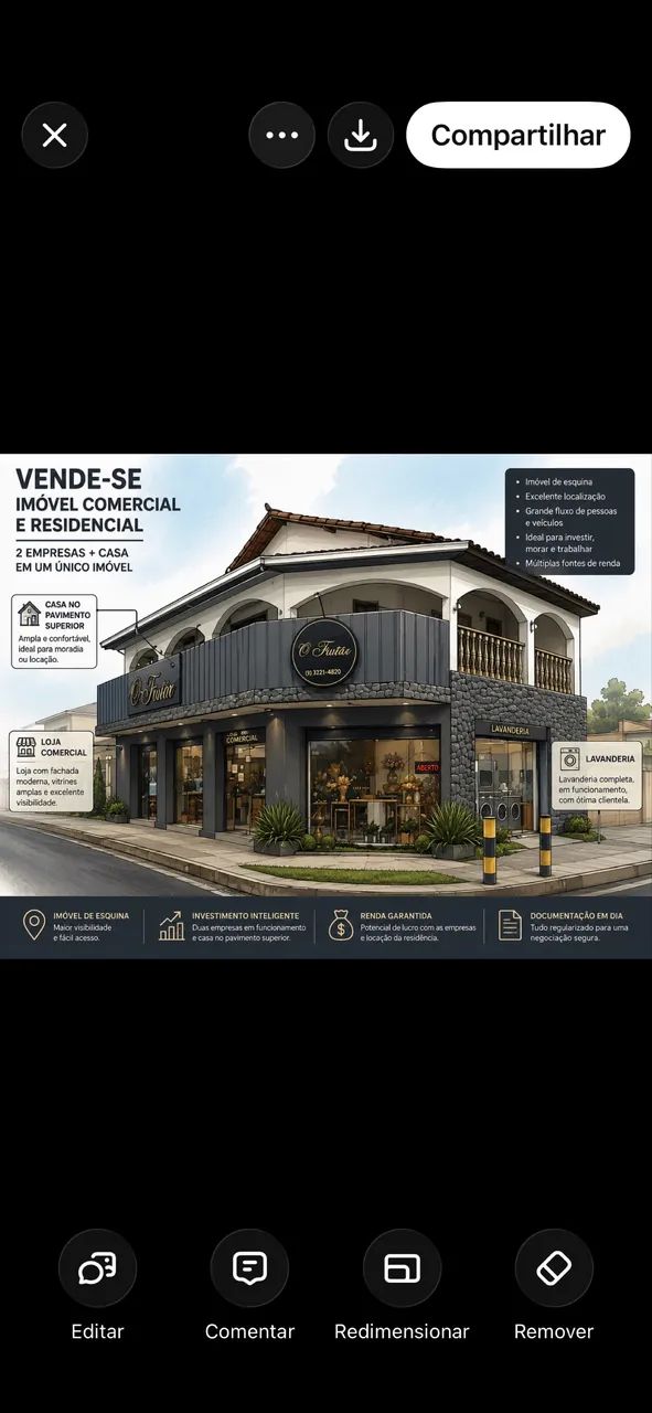 VENDE-IMÓVEL COMERCIAL E RESIDENCIAL 