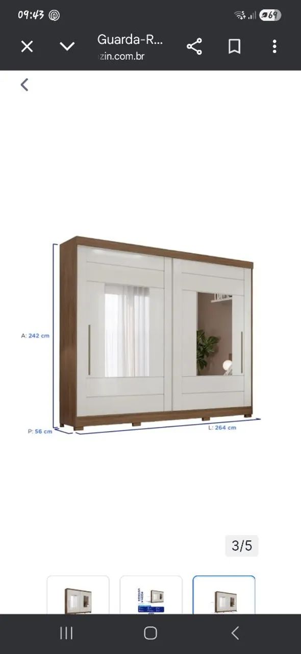 guarda- roupa em MDF - Foto 5