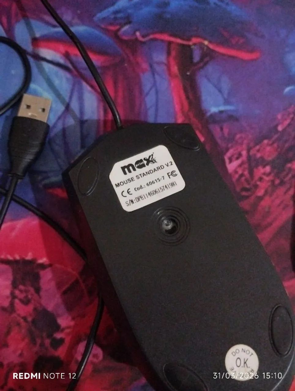 Mouse em ótimo estado no precinho - 20 reais - Foto 2
