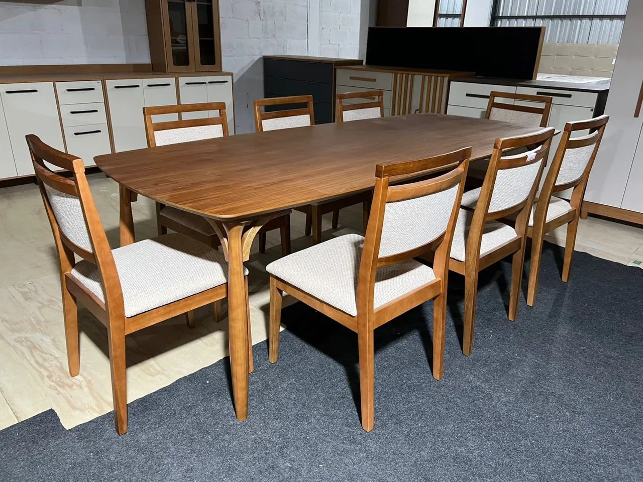Mesa de Jantar Serena 2.50cm com 08 cadeiras  - Foto 3