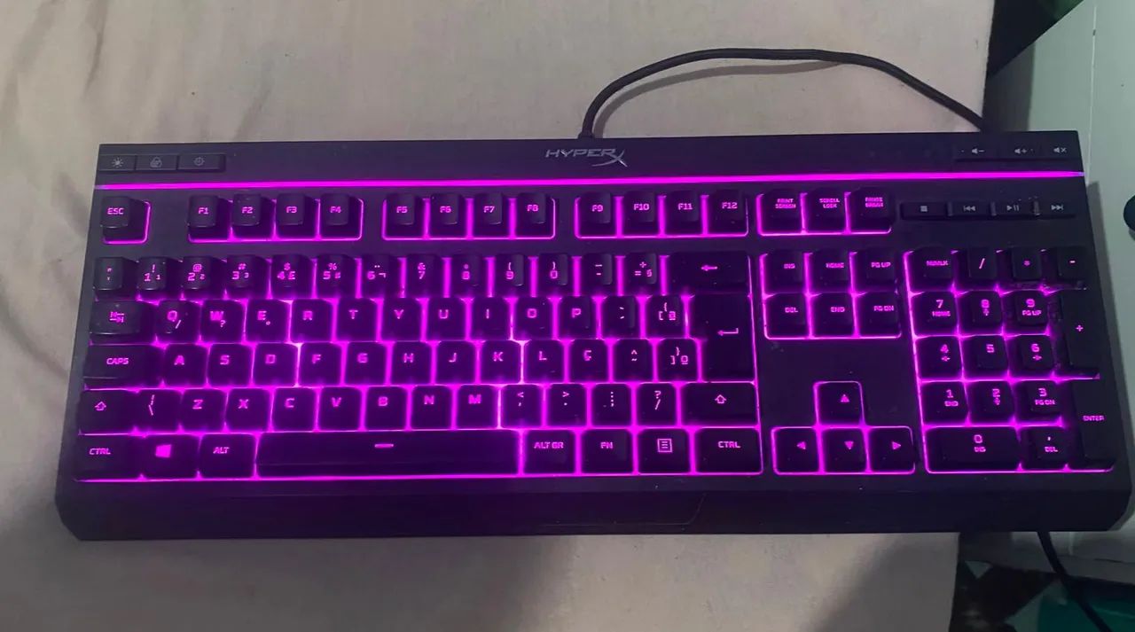 ? Teclado Mecânico HyperX RGB - Excelente Estado - Foto 3