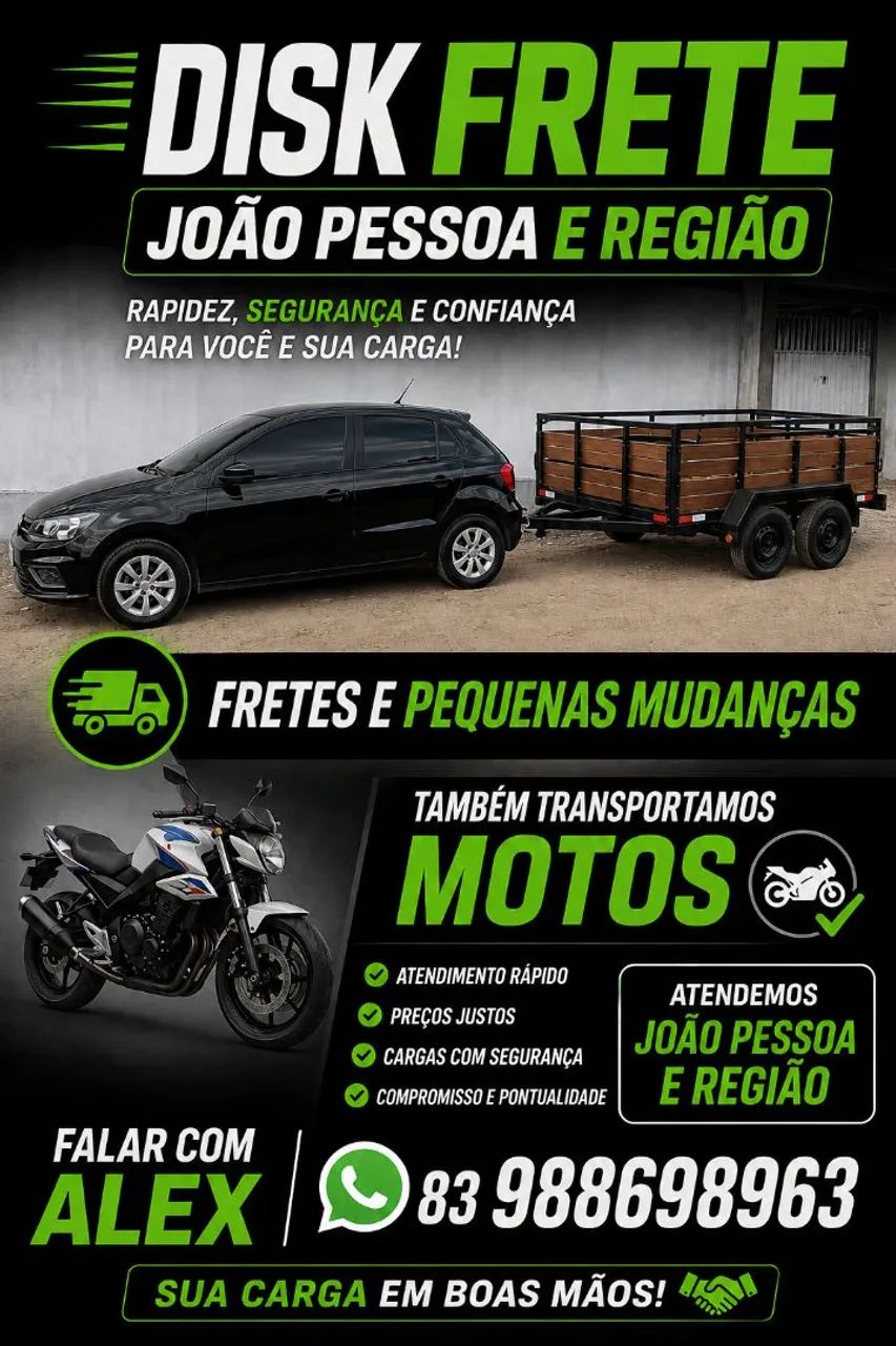 Fretes e pequenas mudanças 