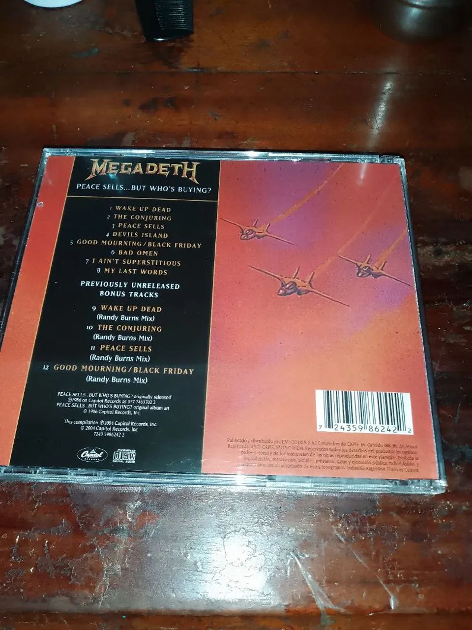 Cd Megadeth - Peace Sellsbut Who's Buying?(Importado Argentino