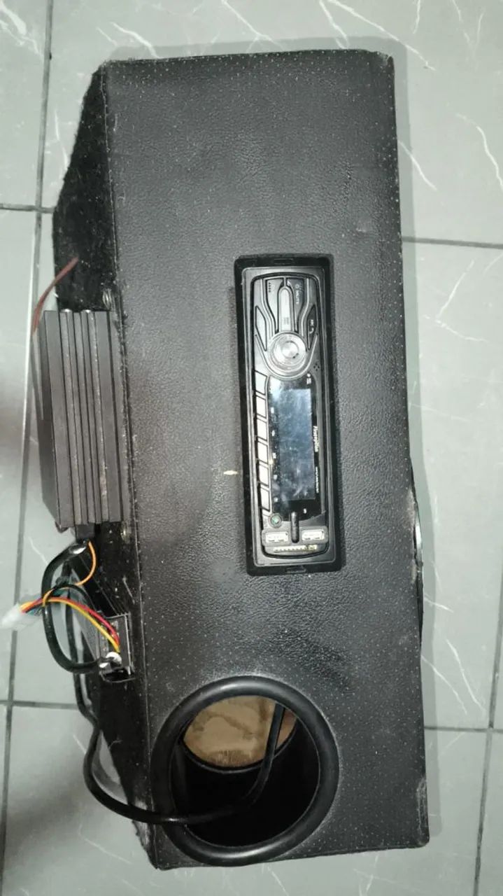 Caixa de som automotivo mais módulo e fonte - Foto 5