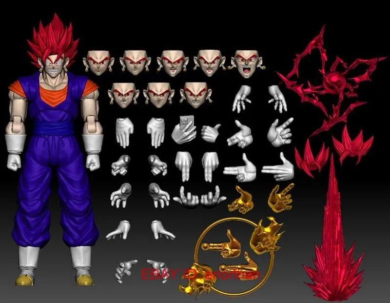 Vegito OC Toys versão vermelha - Foto 5