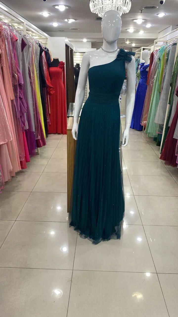 Vestido casamento verde esmeralda 