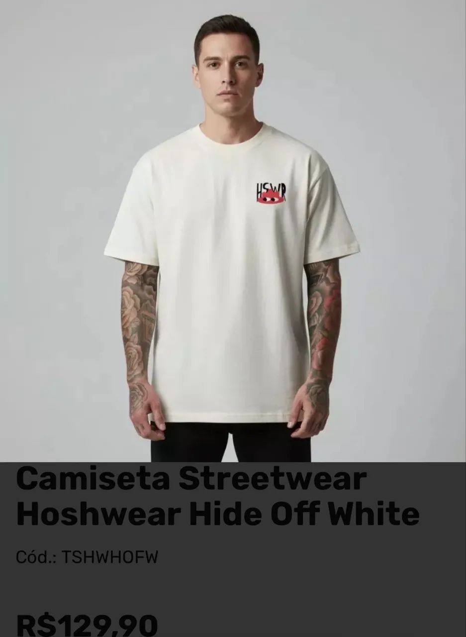 Camiseta Off White TAM G  - Foto 4