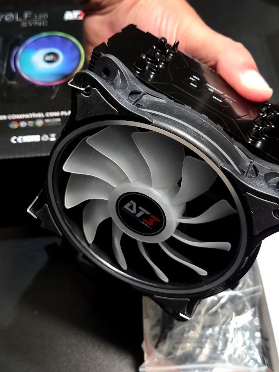 Air Cooler ARGB Wolf120 DT3 - Foto 4