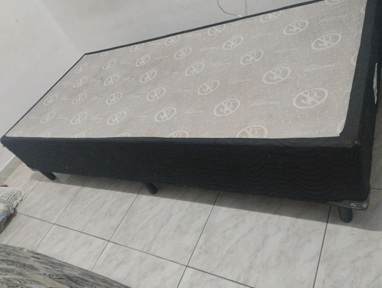 Cama Box Solteiro + Colchão - Seminova