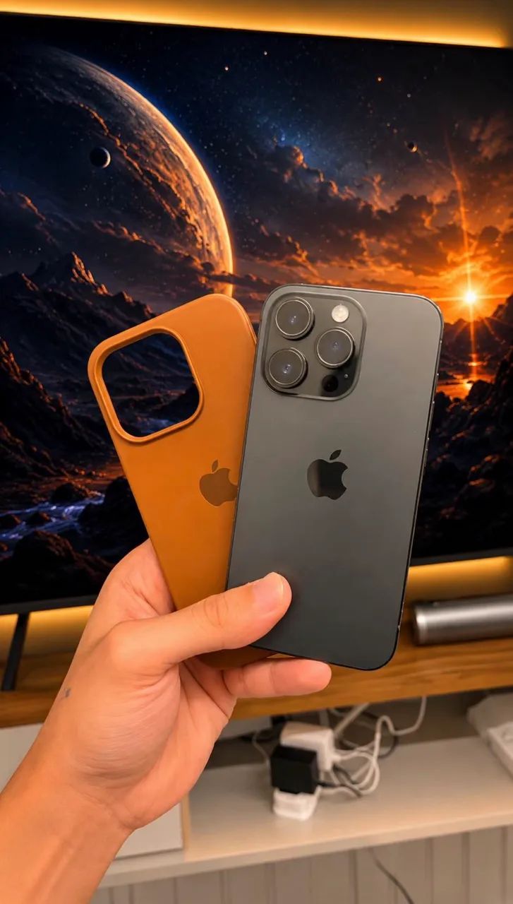 iPhone 14 Pro 128GB Preto - Zero Marcas de Uso - Com Cabo, Capinha e Película