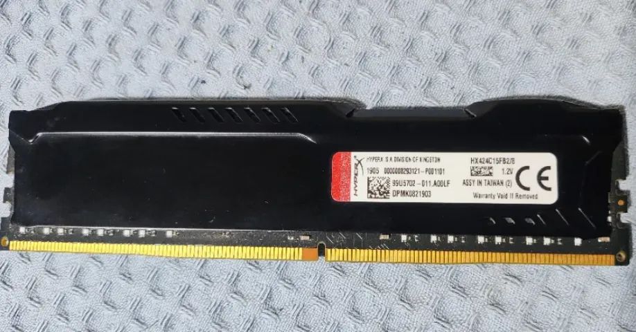 Memória Ram Kingston DDR4 Fury Hyperx Preto 8gb 1 Hx424c15fb2/8 - Foto 3