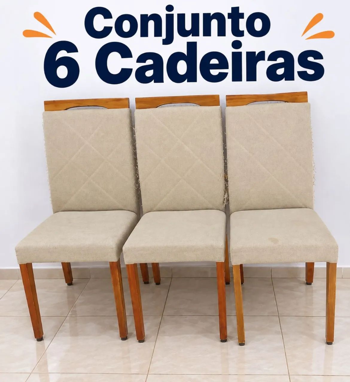 Conjunto 6 cadeiras 
