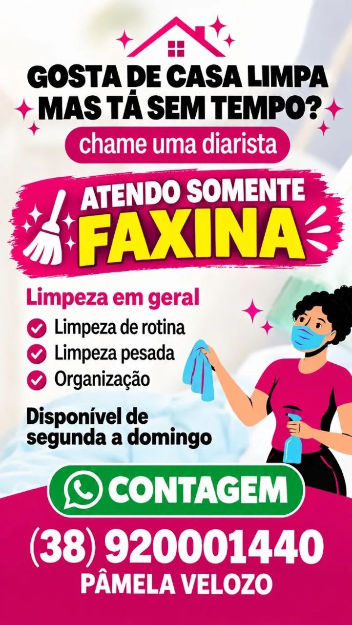 Diárias e faxinas 