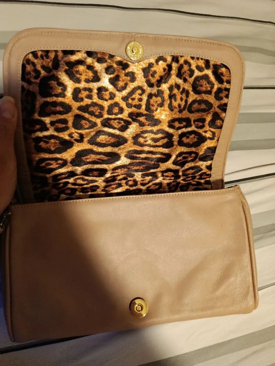 Bolsa cluth Carmen Steffens bege  - Foto 3
