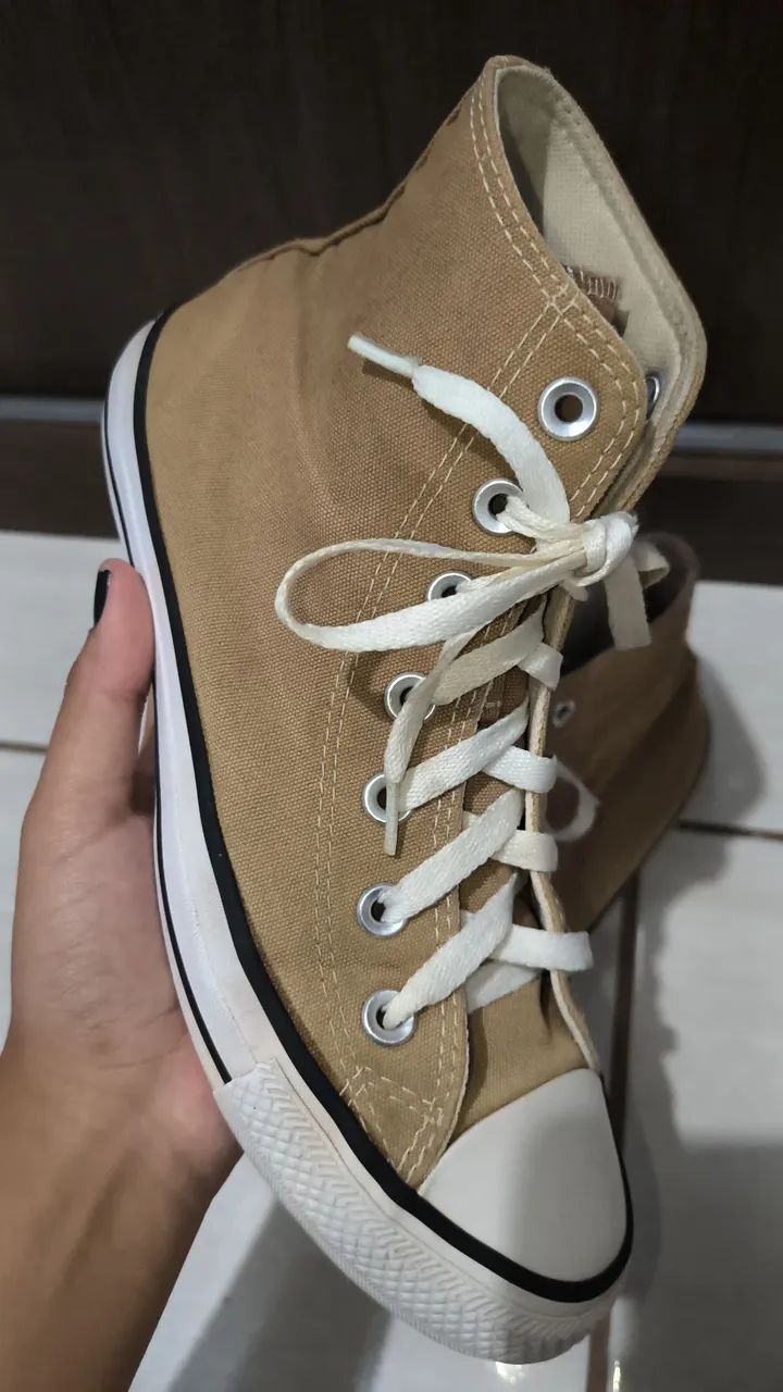 All Star Cano alto marrom - Foto 2