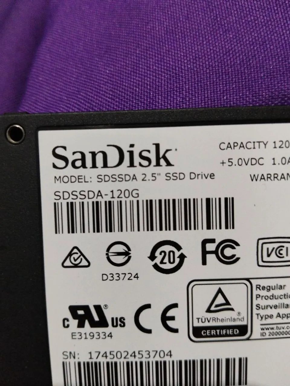 SSD SanDisk 120Gb sata - Foto 4