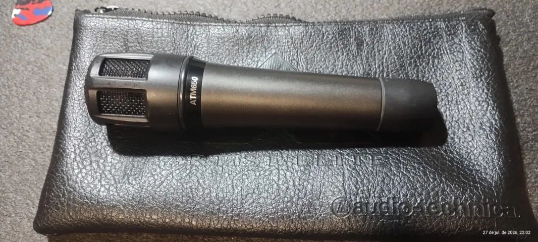 Microfone Dinâmico Hipercardióde Audio Technica Atm 650 - Foto 2