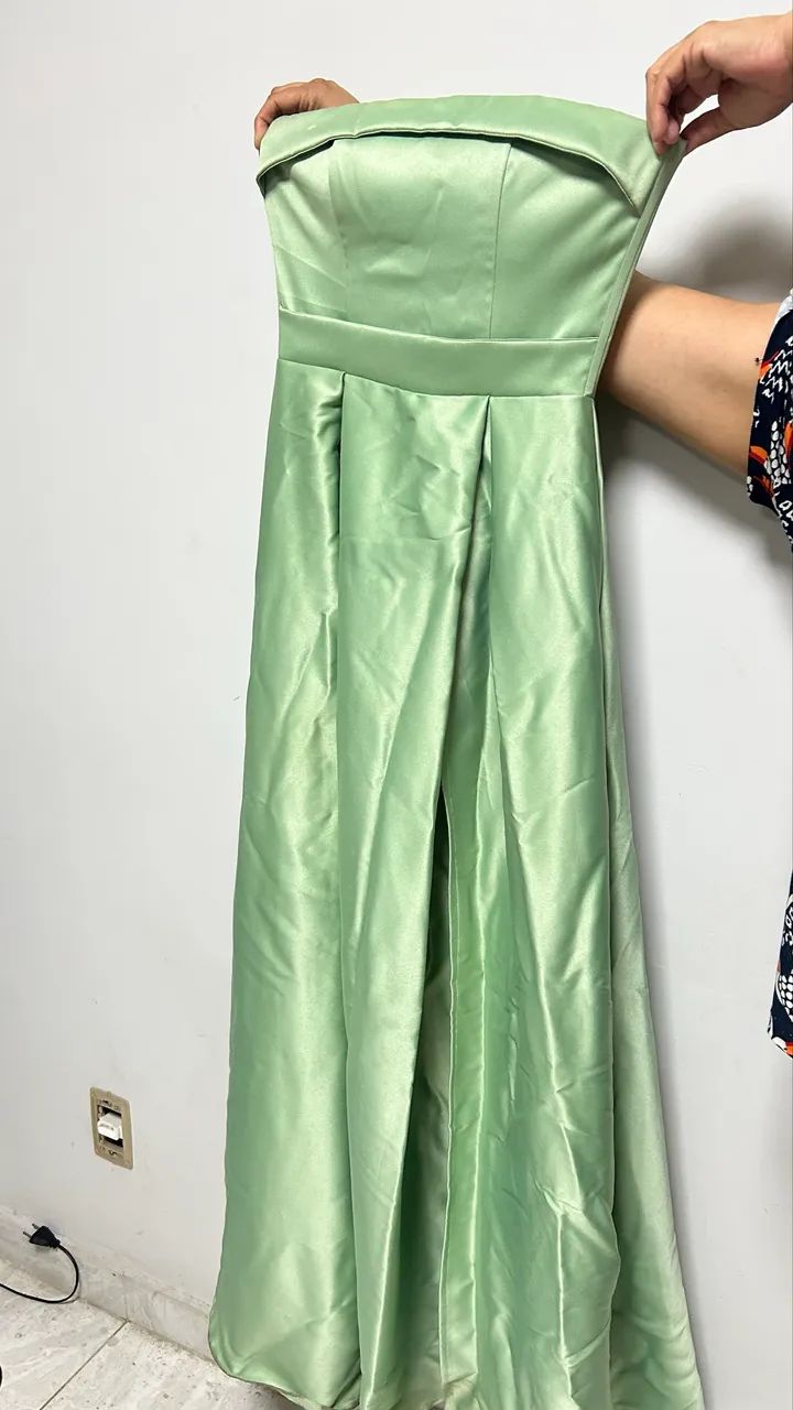 Vestido de festa cor menta - Foto 4