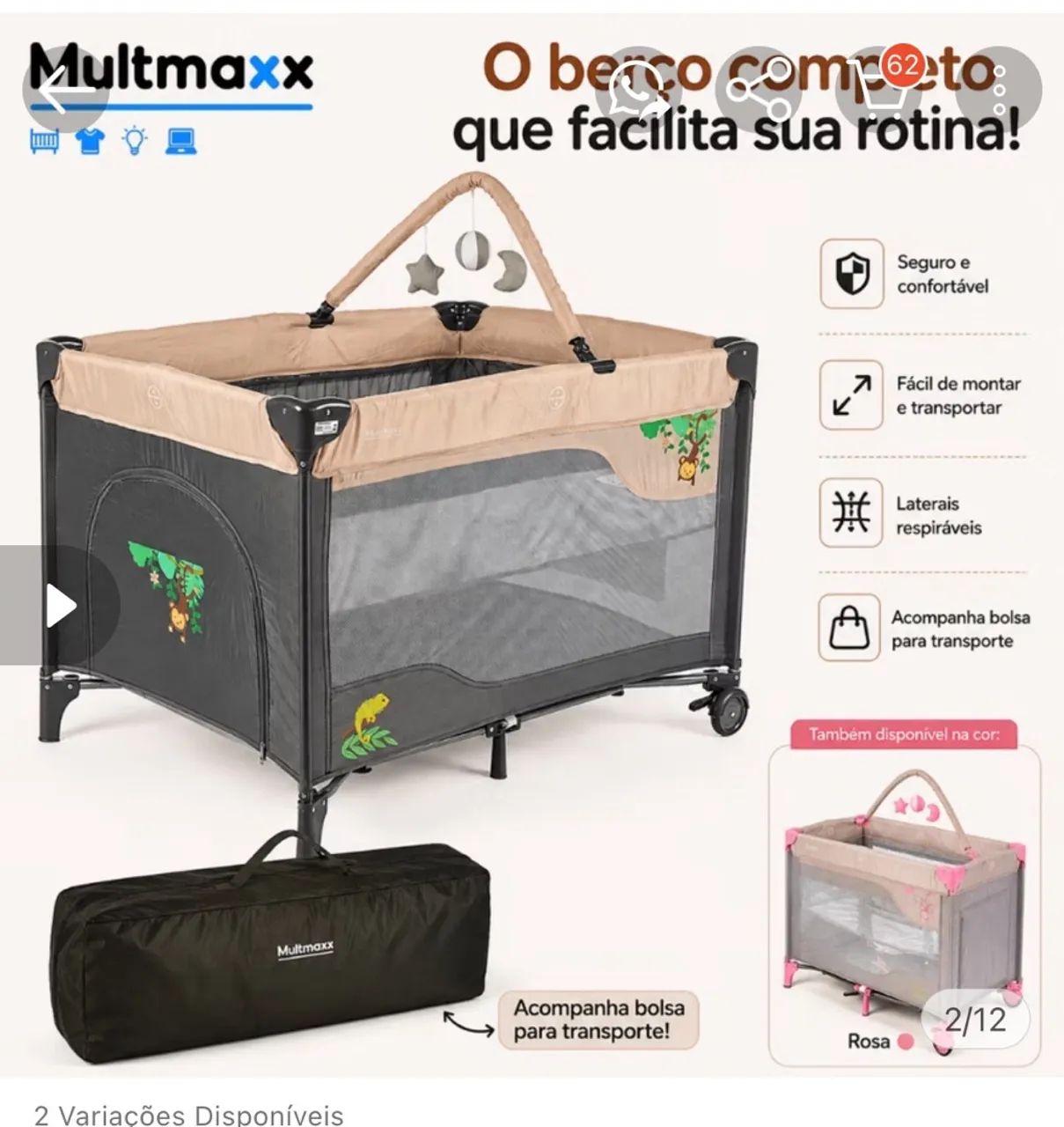 Berço cercado 