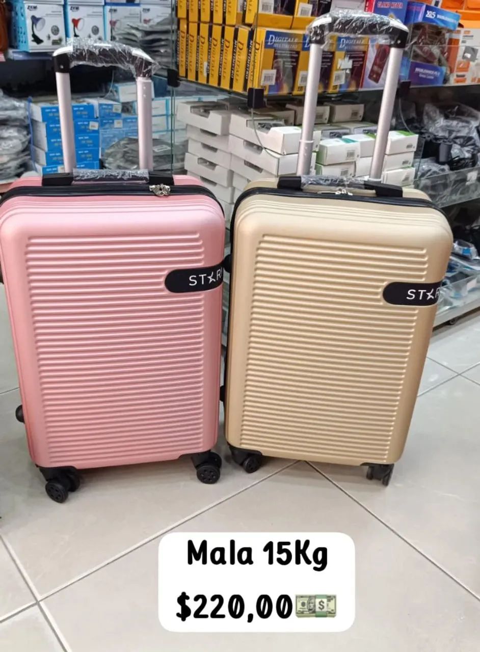 Malas de Bordo e bagagem rodas 360° graus reforçado ABS Premium  - Foto 3