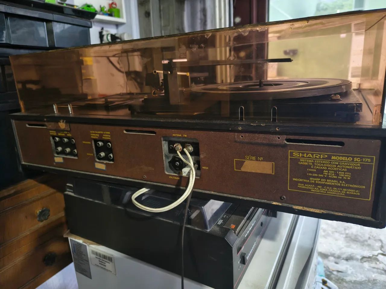 Som toca disco Sharp SG 175 completo  - Foto 4