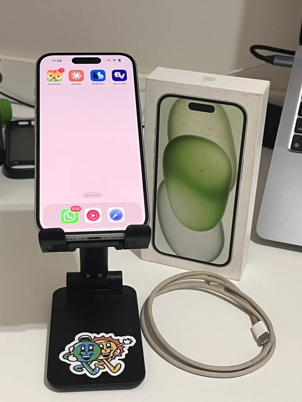 iPhone 15 128gb + cabo original e caixa
