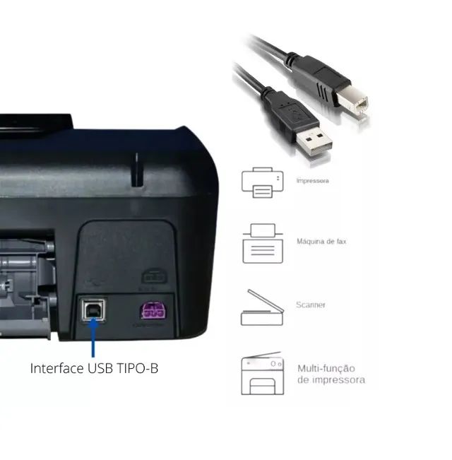 Cabo Usb para Impressora 1,5m Kapbom - Foto 5