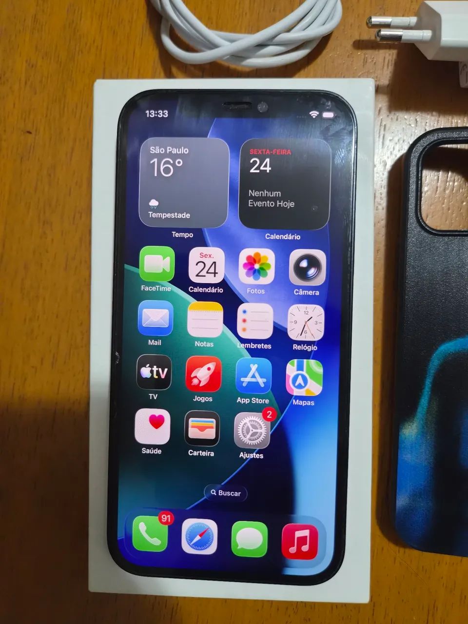 iPhone 12 64gb Preto  - Foto 2