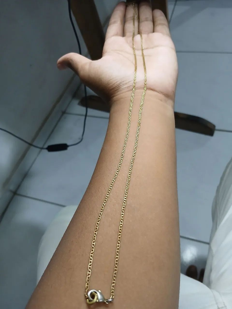 Cordão de moeda antiga 2mm - Foto 3