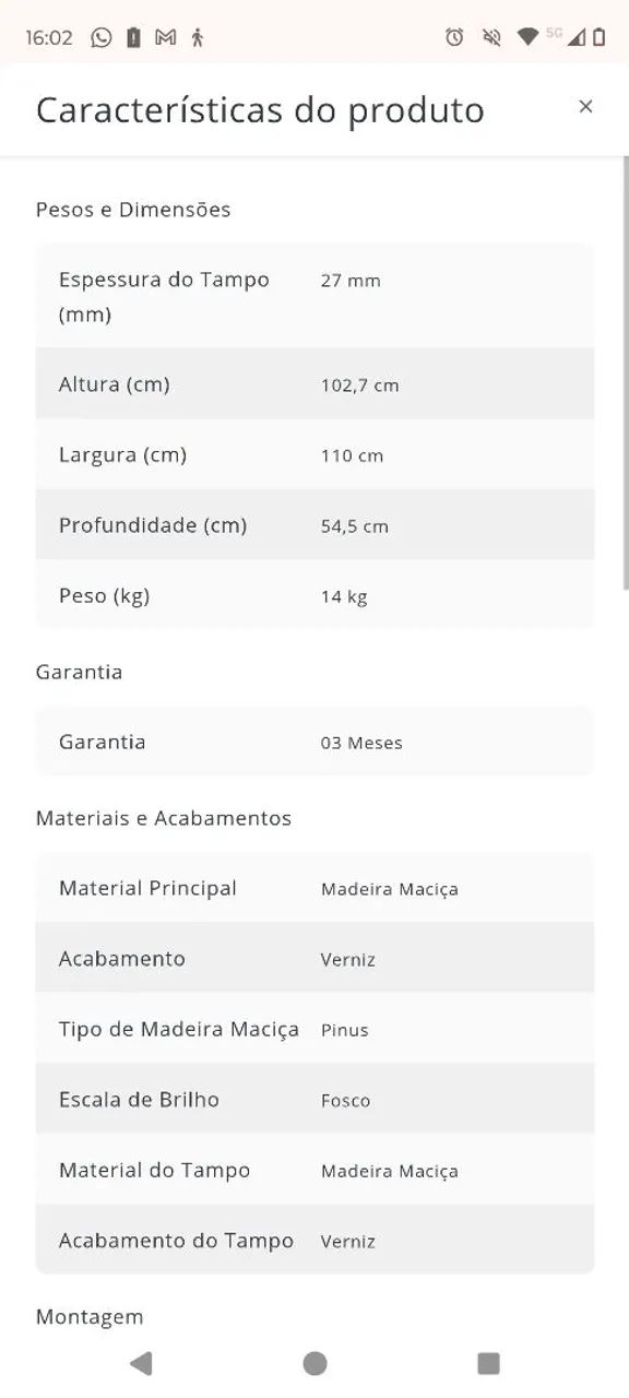 Bancada bistrô de madeira + 2 bancos de imbuia - Foto 5