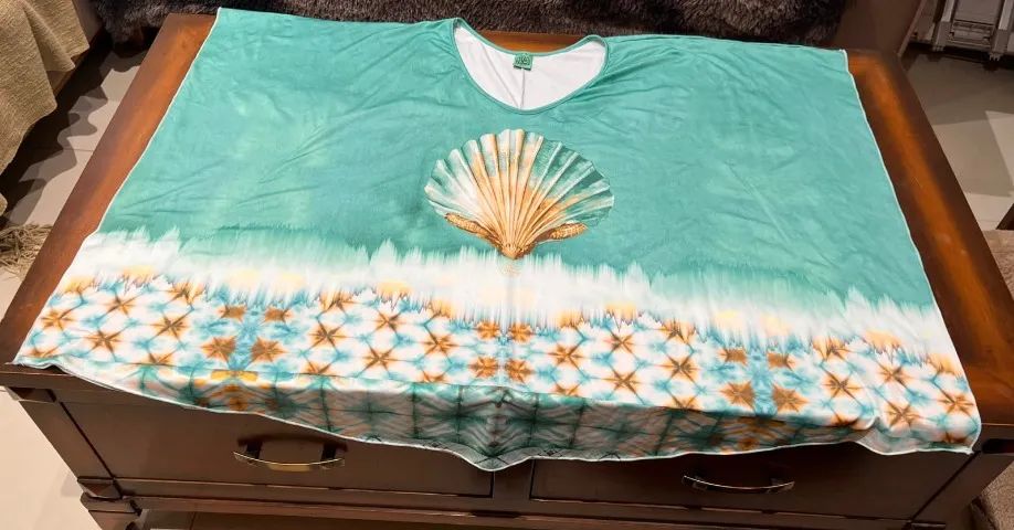 Kaftan estampado concha Sto.Daime - Foto 4