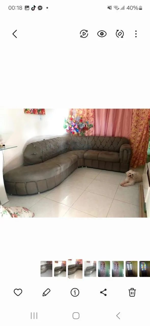 Vendo um sofá de canto