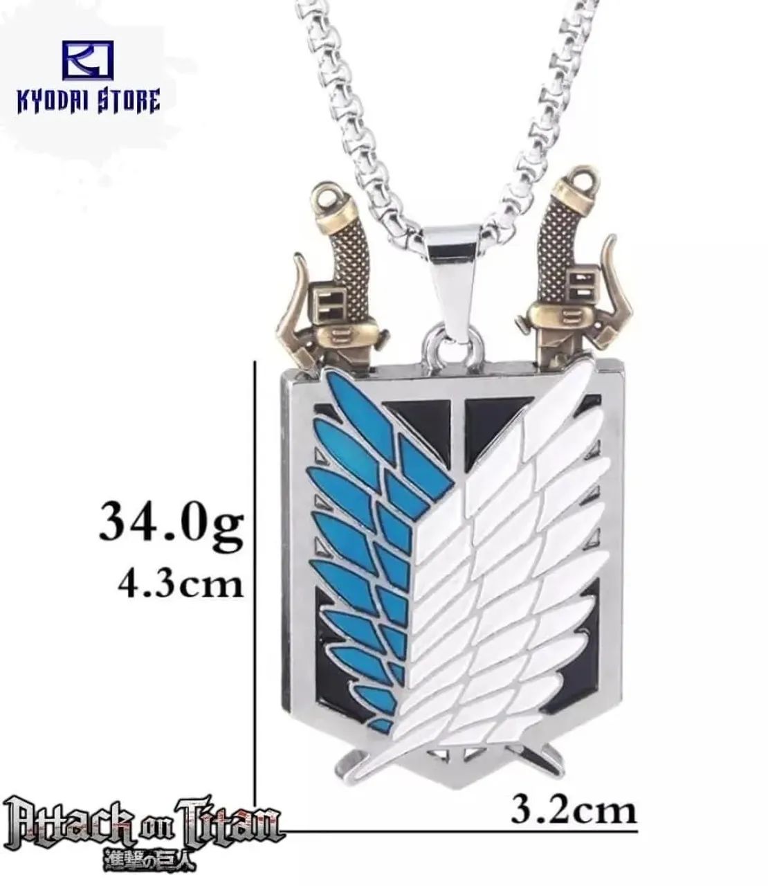 Colar Attack on titan  - Foto 3
