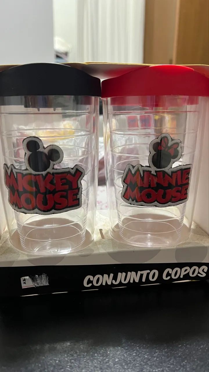 Conjunto de copos do Mickey e Minnie - Foto 2