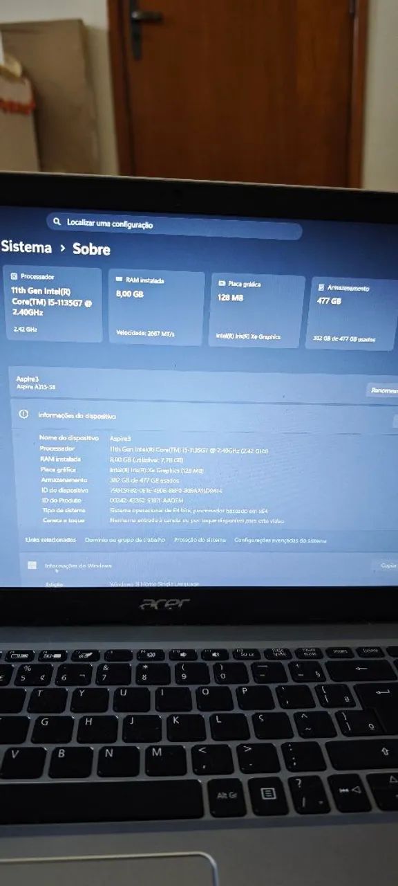 Aspire 3 I5 11th - Foto 3