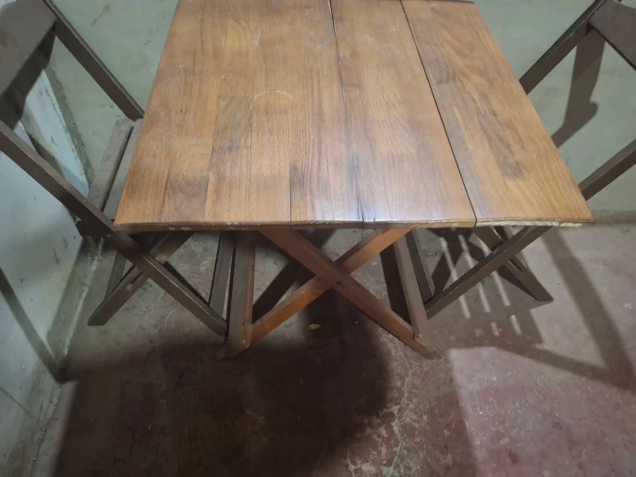 Mesa madeira 2 cadeiras *  - Foto 2