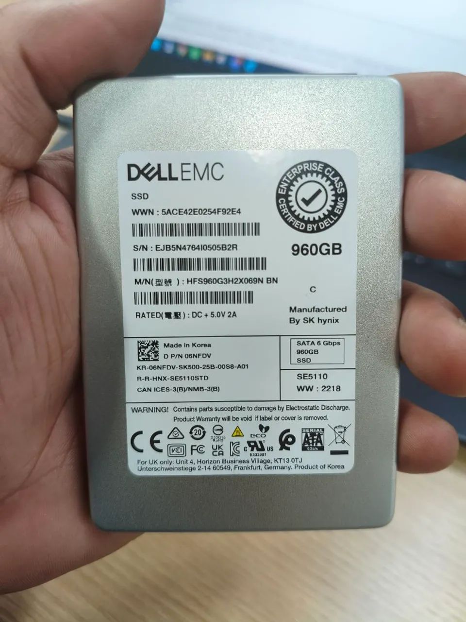 SSD 1TB 6GBPS Dell EMC