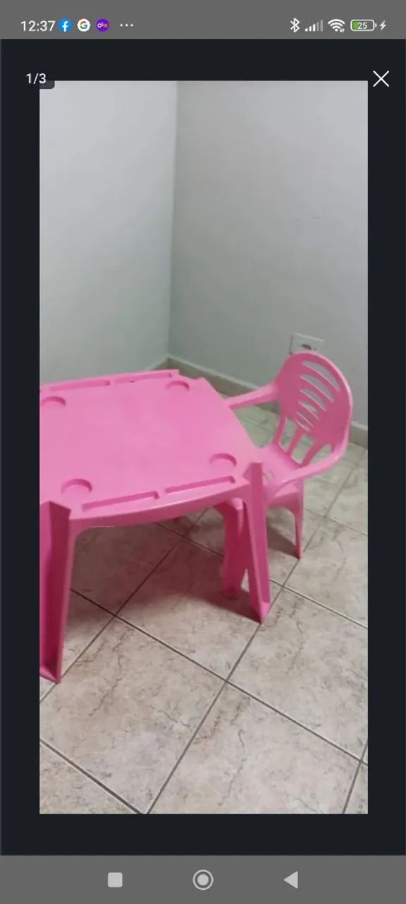 Mesa Infantil com cadeira 