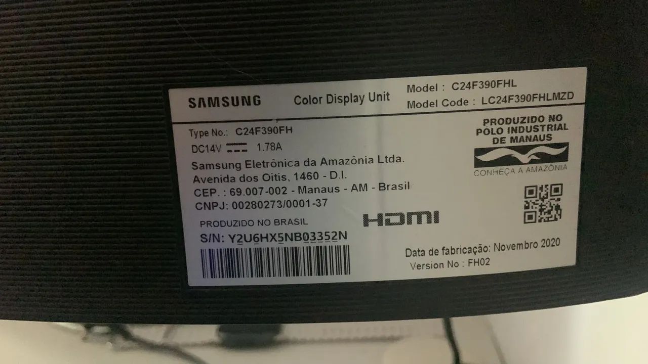 Monitor Samsung 24 polegadas 2ms seminovo - Foto 3