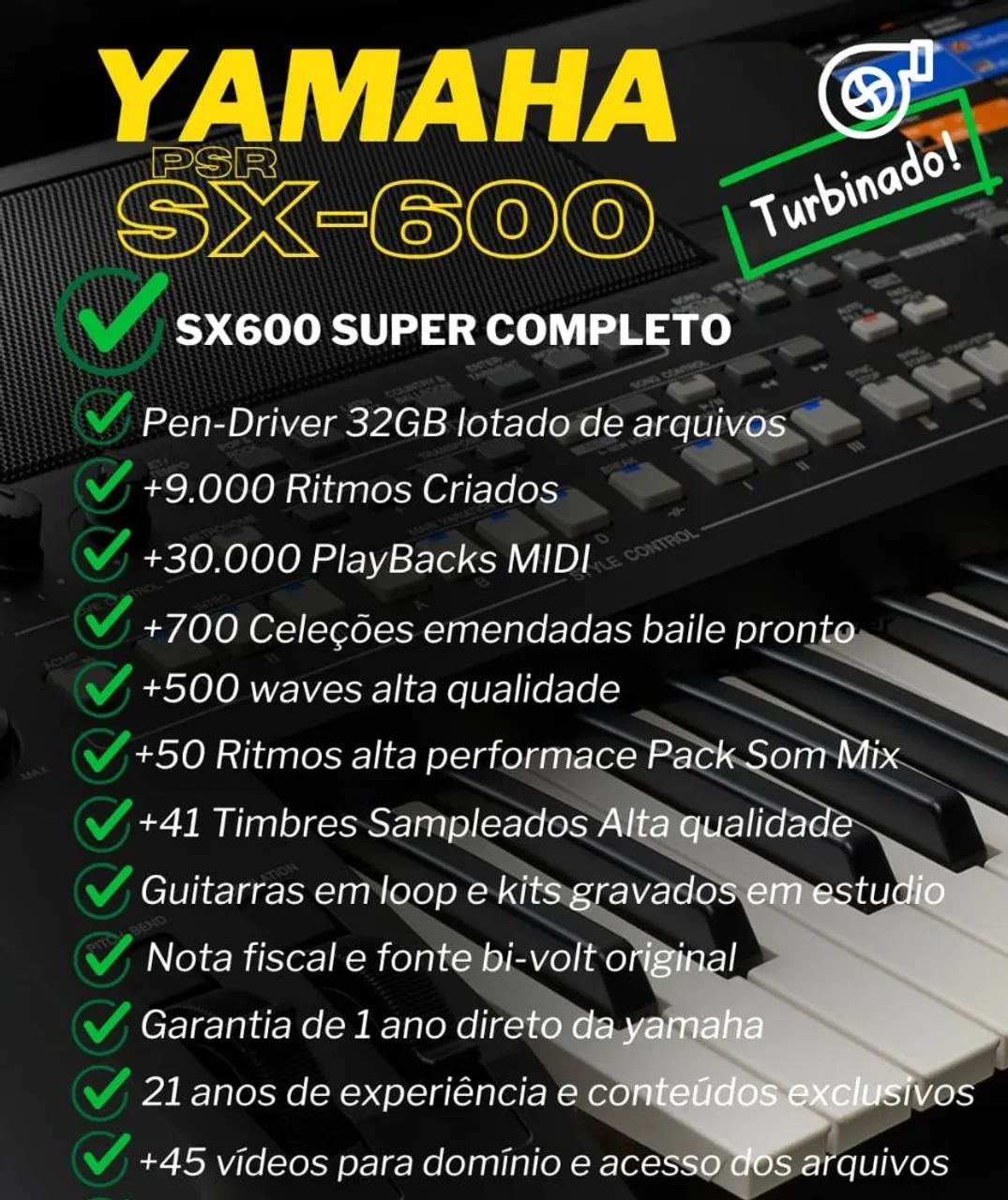Teclado SX 600 Yamaha  - Foto 3