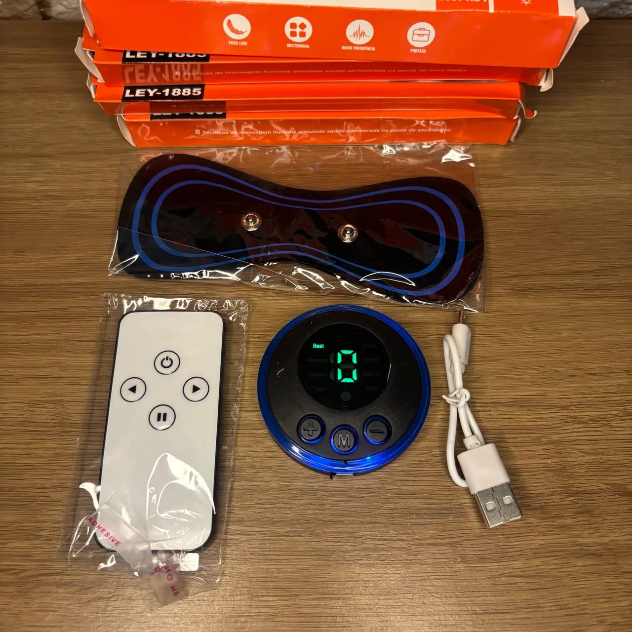 MINI MASSAGEADOR COM CONTROLE