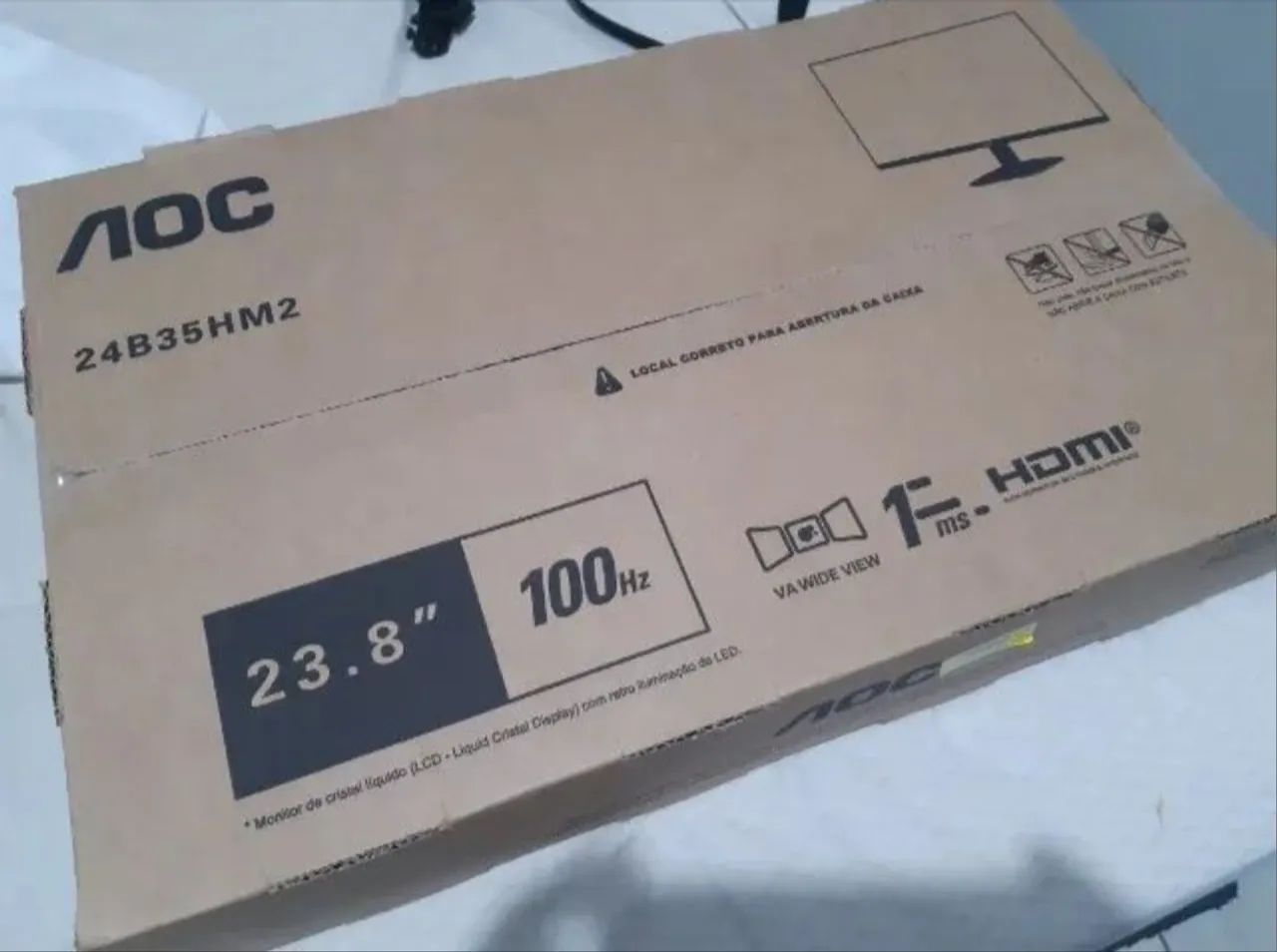Monitor aoc 23,5 pl novo - Foto 5