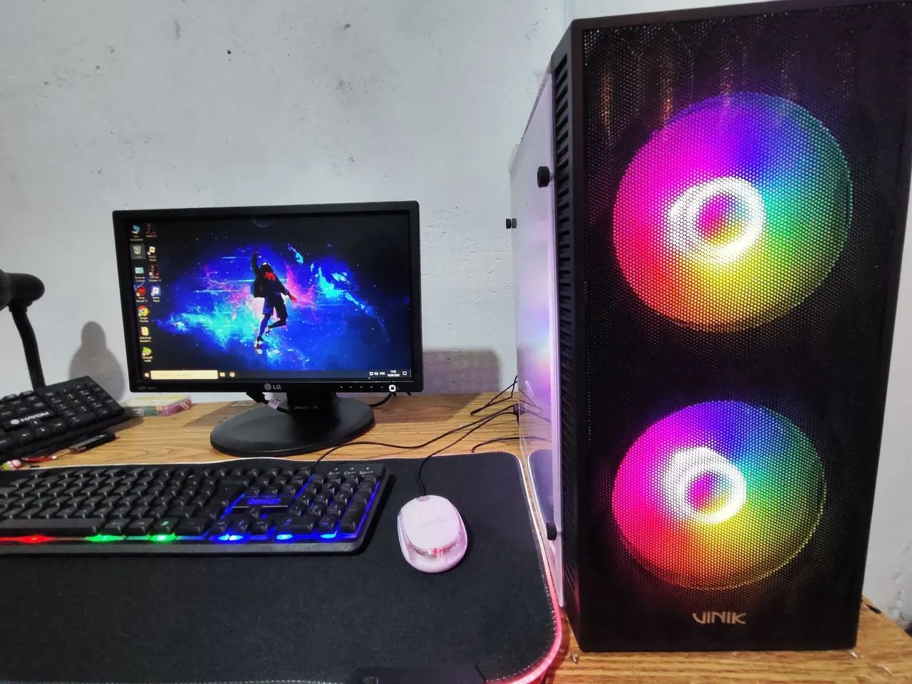 PC Gamer Completo RGB Mousepad colorido - Foto 3