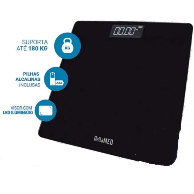 Balança digital de vidro capacidade 180kg