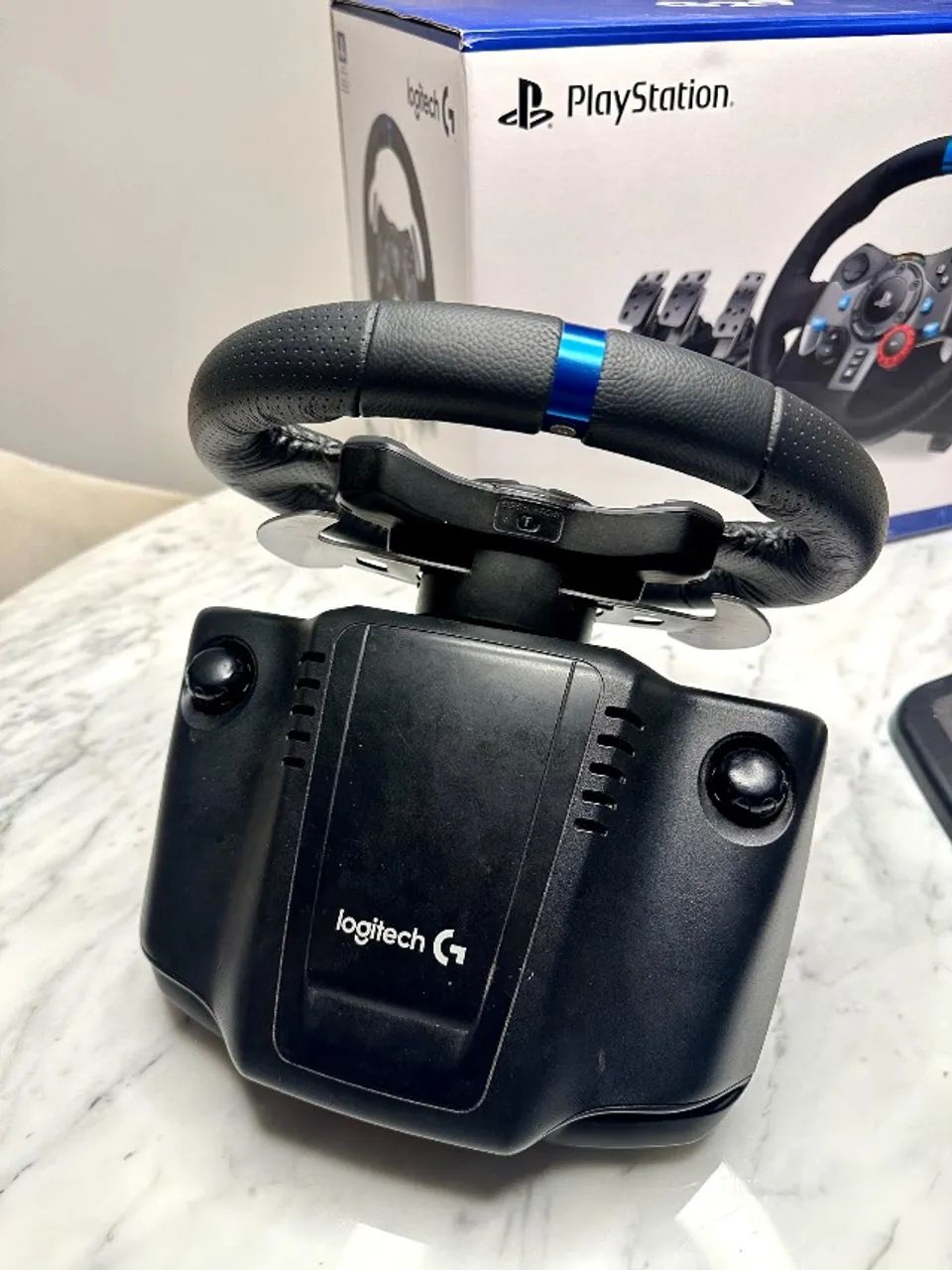 Volante Logitech G29 para PC e PS5/PS4/PS3 IMPECÁVEL com CAIXA - Foto 5