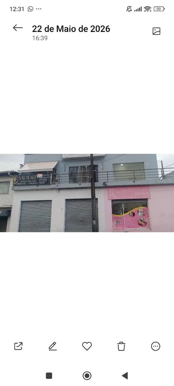 Alugo duas salas comerciais no bairro de Fátima 