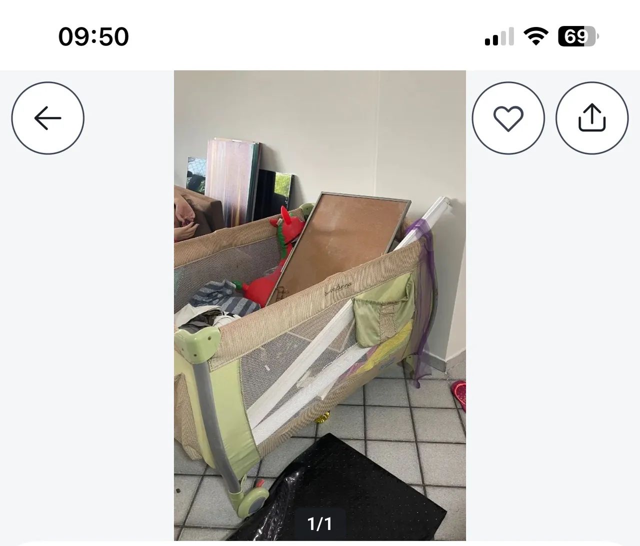 Berço cercadinho 